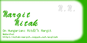 margit mitak business card